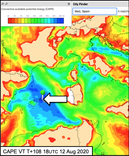 Forecast User Guide > Section 8.1.8 Vertical Profiles > CAPE Mao 18Z120820.png