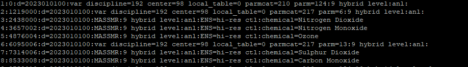 Copernicus User Support Forum > Using CAMS data from global atmospheric composition forecasts as IC and BC in WRF-Chem. Trouble Converting GRIB to NetCDF. > format_grib.png