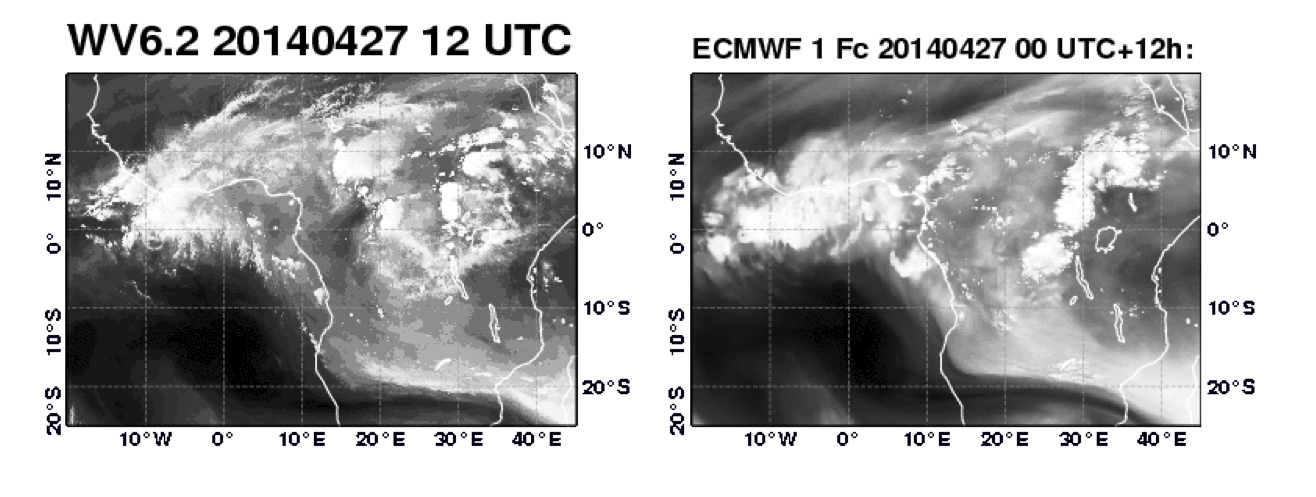 OpenIFS > Convection case studies > wv_africa.png