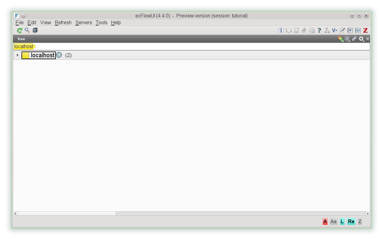 ecFlow > Using ecflow_ui > ecflow_ui_start1.png