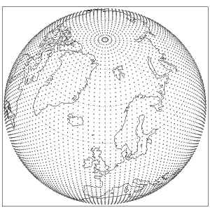 N80 octahedral reduced Gaussian grid N80 octahedral reduced Gaussian grid