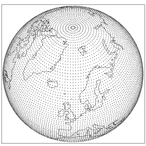 N80 original reduced Gaussian grid